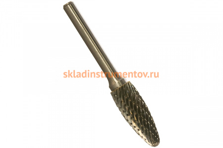 Борфреза твердосплавная тип H форма пламени (12х32 мм; хвостовик 6 мм) MESSER H1232M06