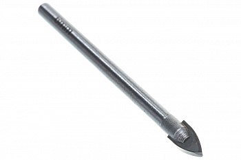 Сверло по керамике и стеклу 6 мм, 1 шт. в блистере Вихрь 73/10/6/13