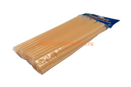 Клей жёлтый, прозрачный (33 шт; 11х300 мм) для клеевого пистолета ПРАКТИКА 641-664