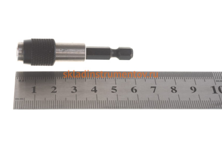 Держатель вставок бит 1/4", фиксатор, для шуруповерта KING TONY 752-60