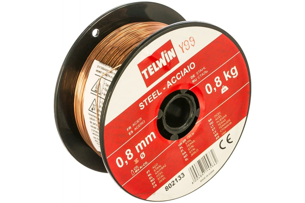 Проволока сварочная омедненная (0.8 мм; 0.8 кг) BlueWeld 802133