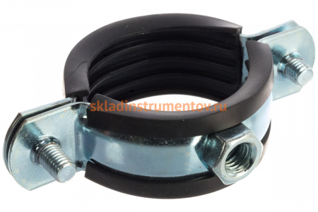 Трубный хомут с гайкой ЗУБР 1 1/4", 8 штук, оцинкованный 37850-40-45