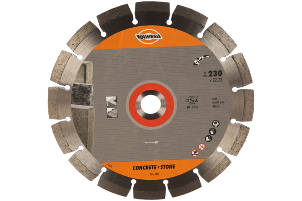Диск алмазный Professional for Concrete (230х22.23 мм) для УШМ HAWERA F00Y265780 Диск алмазный Professional for Concrete (230х22.23 мм) для УШМ HAWERA F00Y265780