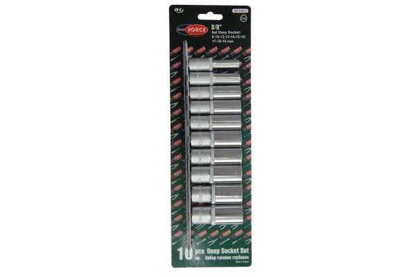 Набор торцевых головок 6-гранных (8-19 мм; 3/8"; 10 шт.) ROCKFORCE RF-3102-5