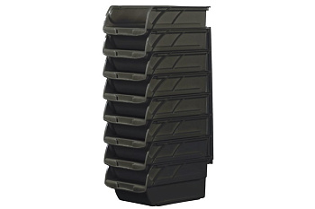 Набор из 8 черных пластмассовых лотков Stanley №3 1-94-468