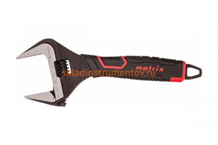 Разводной ключ MATRIX PRO тонкие губки фосфатированный 2-х компонентная рукоятка 250 мм 15578