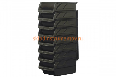 Набор из 8 черных пластмассовых лотков Stanley №3 1-94-468