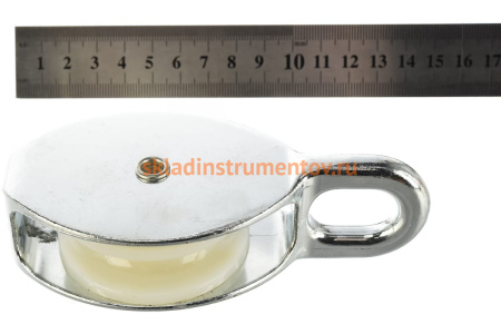 Блок одинарный с пластиковым роликом (16х65 мм; ТФ5) Зубр 4-304585-65