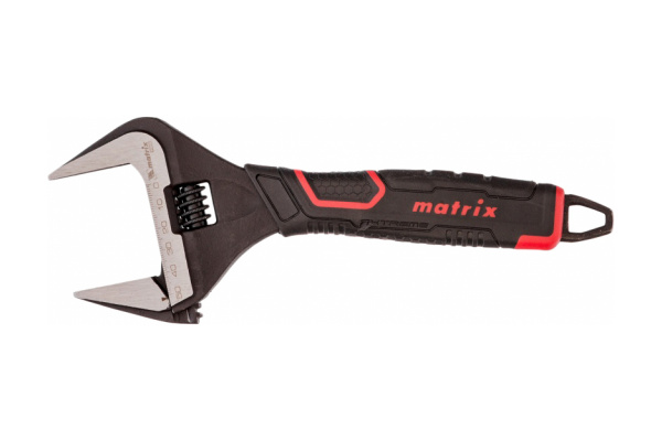 Разводной ключ MATRIX PRO тонкие губки фосфатированный 2-х компонентная рукоятка 250 мм 15578