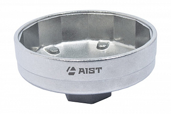 Алюминиевый съемник (ключ) масляного фильтра "чашка" 74мм 14-гр, MERCEDES, BMW, AUDI, VW, OPEL AIST 67250221-3 00-00010472