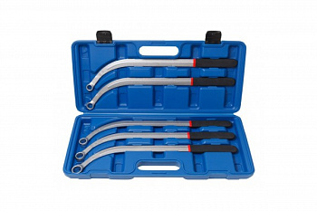 Набор накидных удлиненных изогнутых ключей 5 предметов ROCKFORCE RF-50511