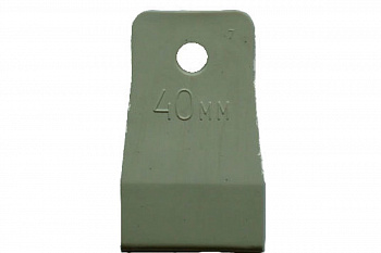 Резиновый шпатель (белый, 40 мм) Biber 35265 тов-130024