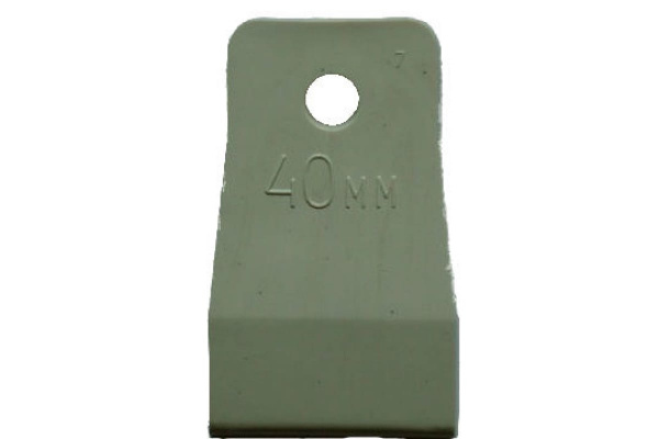 Резиновый шпатель (белый, 40 мм) Biber 35265 тов-130024