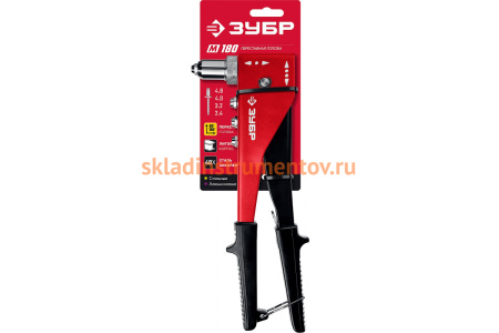 Заклепочник Зубр М-180 стальной корпус 31199_z01 Заклепочник Зубр М-180 стальной корпус 31199_z01