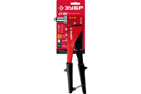 Заклепочник Зубр М-180 стальной корпус 31199_z01 Заклепочник Зубр М-180 стальной корпус 31199_z01