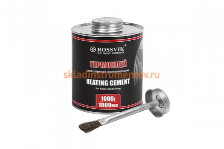 Термоклей ROSSVIK 1000мл/1000г банка с кистью TG.10.K.1