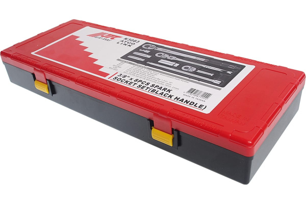 Набор головок для свечей зажигания с динамометрическим ключом JTC 3/8”, в кейсе, 8 предметов JTC-K3083