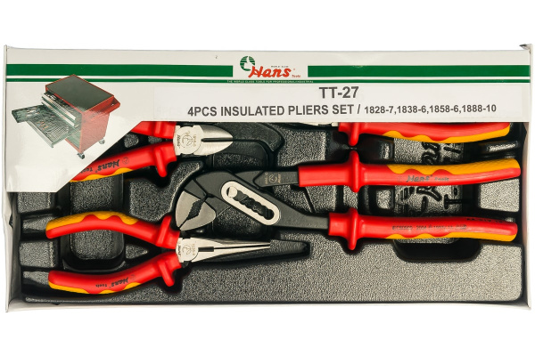 Набор губцевого инструмента для электрика Hans ложемент TT-27