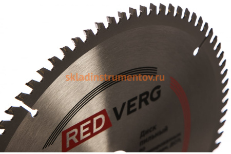 Диск пильный твердосплавный по ламинату (216х30 мм; 80 зубьев) REDVERG 6621257 Диск пильный твердосплавный по ламинату (216х30 мм; 80 зубьев) REDVERG 6621257