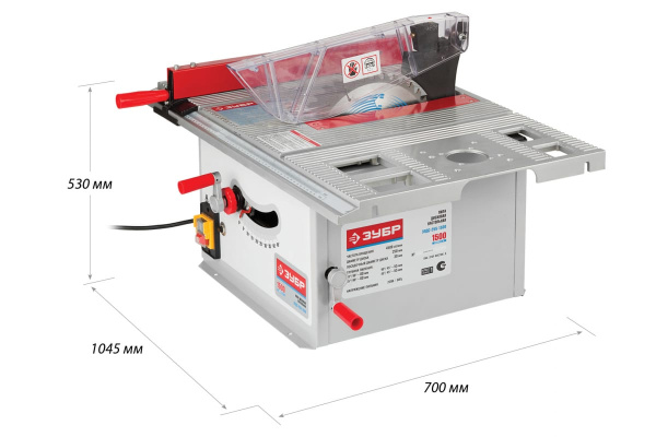 Настольная дисковая пила ЗУБР ЗПДС-255-1500