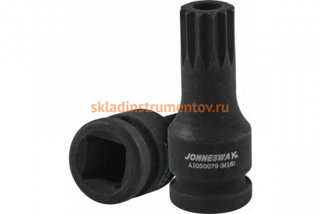 Насадка М16 tamperproof Jonnesway AI050079 1/2'' для сливных пробок а/м VAG 48943