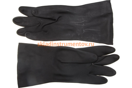 Латексные двухслойные сантехнические перчатки Зубр, КЩС, размер XXL 11269-XXL_z01