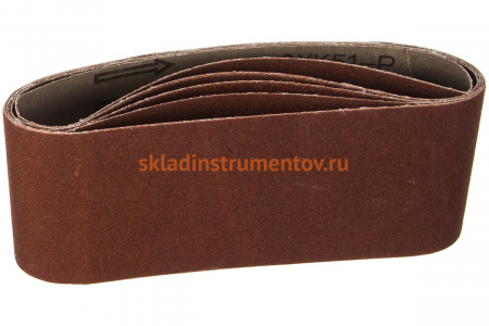 Лента шлифовальная бесконечная СТАНДАРТ на тканевой основе (5 шт; 75х457 мм; P120) для ЛШМ Зубр 35341-120