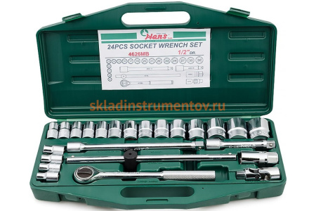 Универсальный набор 8-32мм 24шт Hans 4626MB