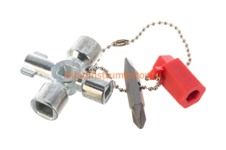 Ключ для электрошкафов с битой и переходником Knipex KN-001102