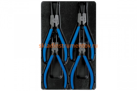 Ложемент для набора съемников стопорных колец 9-42114GP, PVC KING TONY 84740320B