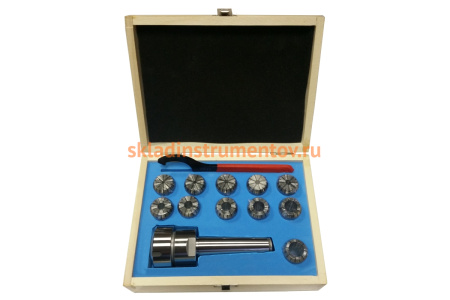 Патрон цанговый MSB5-ER32 с набором цанг M20 (11 шт; 4-20 мм) GRIFF b220345