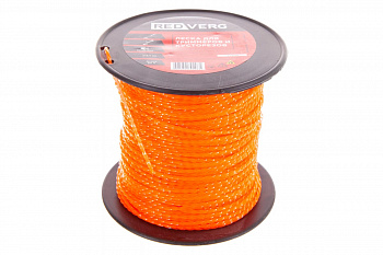 Леска для триммера 2,4 мм, 90 м, витая, бесшумная REDVERG 6622441