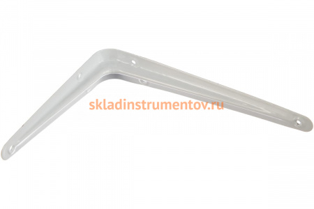 Угловой кронштейн СИБРТЕХ с ребром 150х200 мм белый 93952