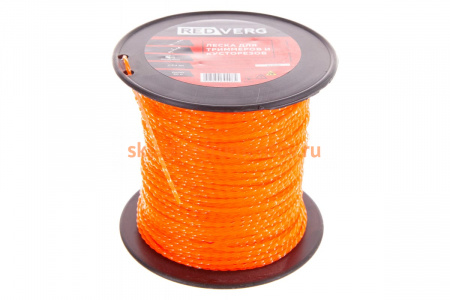 Леска для триммера 2,4 мм, 90 м, витая, бесшумная REDVERG 6622441