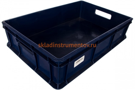Сплошной ящик с ручками Тара.ру 600х400х140 мм, синий 17654
