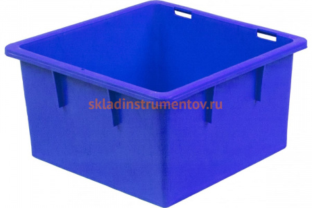 Ящик Тара.ру п/э 385х385х225 без крышки, под кондитерские изделия, синий 04777