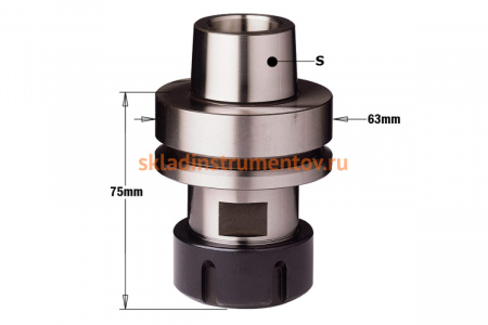 Патрон высокоточный для цанги ER32, S=HSK-F63, RH CMT 183.300.01