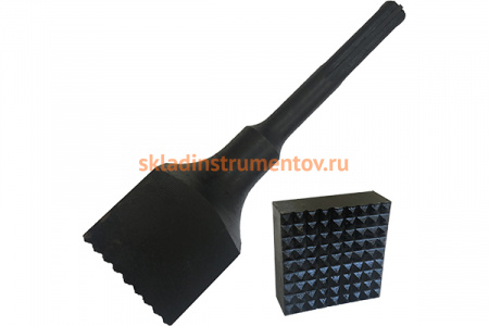 Бучарда квадратная (63х63х240 мм; SDS-MAX; 81 насечка) ПНЕВМО-ТРЕЙД БучКв63-63-240-81-7-SDS-MAX