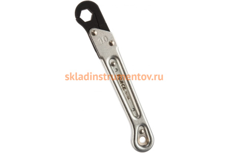 Накидной разъёмный ключ д/трубок 10 мм FORCE 75110A