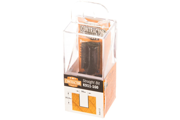 Фреза концевая пазовая Contractor (16x20x57.2 мм; Z=2) CMT K911-160