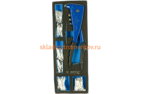 Заклепочник с набором заклепок, ложемент, 121 предмет KING TONY 9-21-20-07MRV Заклепочник с набором заклепок, ложемент, 121 предмет KING TONY 9-21-20-07MRV