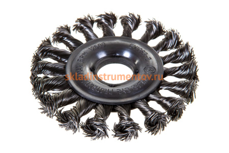 Щетка цилиндрическая со жгутовой нержавеющей проволокой Эксперт 563 (100 мм; 22.2 мм) Профоснастка 20806003