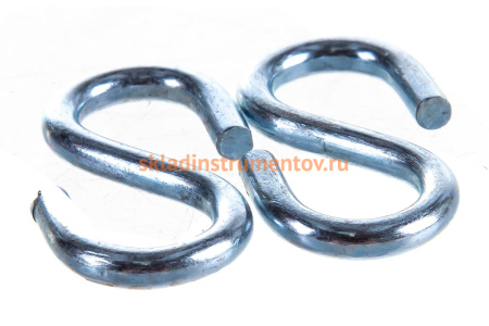 Крюк ЗУБР S-образный, 4мм, 4 шт, оцинкованный, 304566-04