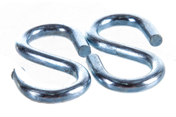 Крюк ЗУБР S-образный, 4мм, 4 шт, оцинкованный, 304566-04