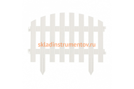 Декоративный забор "Винтаж", 28x300 см, белый PALISAD Россия 65011