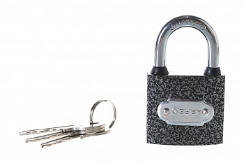 Навесной замок 38 мм ЗУБР МАСТЕР 3712-38