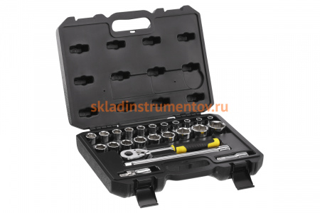 Набор торцевых головок Stanley 1/2", 24 предмета STMT82830-1