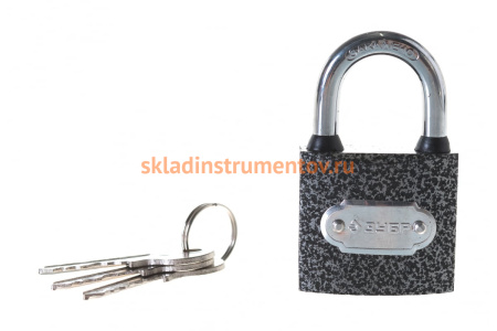 Навесной замок 38 мм ЗУБР МАСТЕР 3712-38