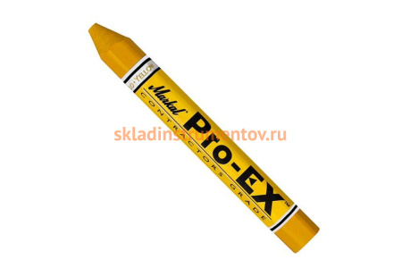 Восковой строительный мелок Markal Pro-EX универсальный, жёлтый 80381