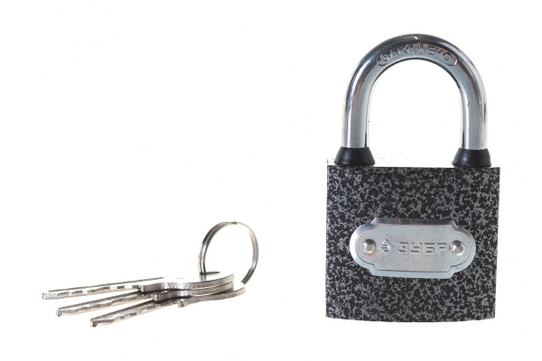 Навесной замок 38 мм ЗУБР МАСТЕР 3712-38